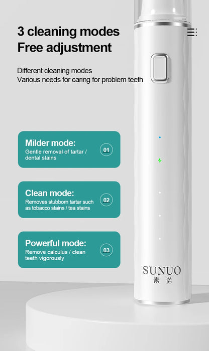 Electric Dental Scaler For Teeth 4 LED Tartar Stain Ultrasonic Tooth 1200mAh Clean Stone Health Care 4 Axis IPX7