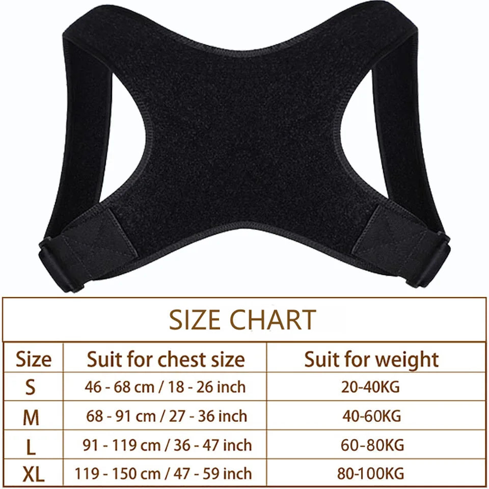 Posture Corrector Back Brace Adjustable Posture Brace for Upper Back Shoulder Pain Relief Posture Trainer Spine Posture Support