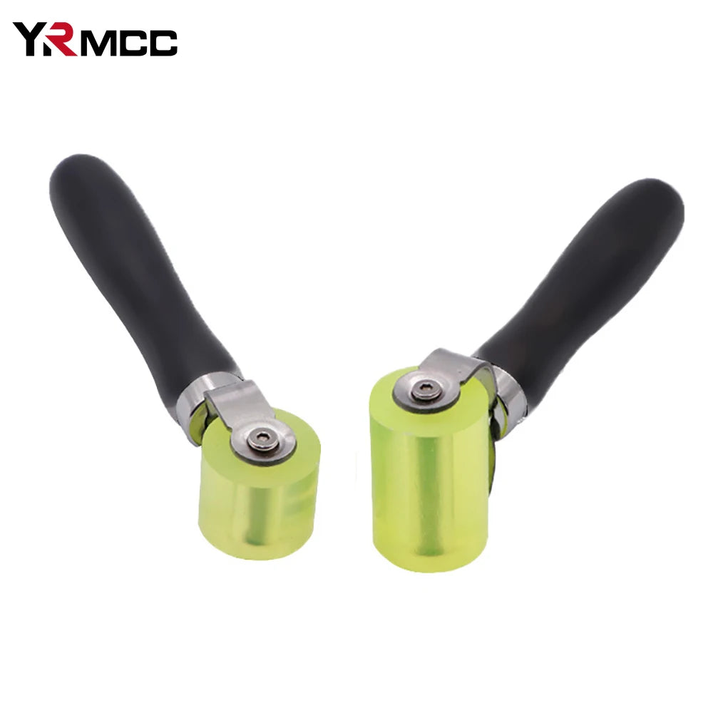 Car Soundproof Roller Thick Rubber Tire Compaction Tools Moto Auto Repair Press Wheel Car Maintenance Anti-Vibration Roller