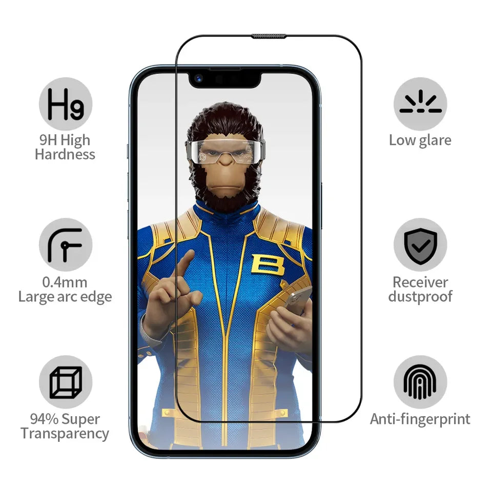 Blueo For iphone 15 pro Screen Protector  Ultra Clear AR Anti-Reflective Tempered  For iPhone 15 Pro Max Screen Protector