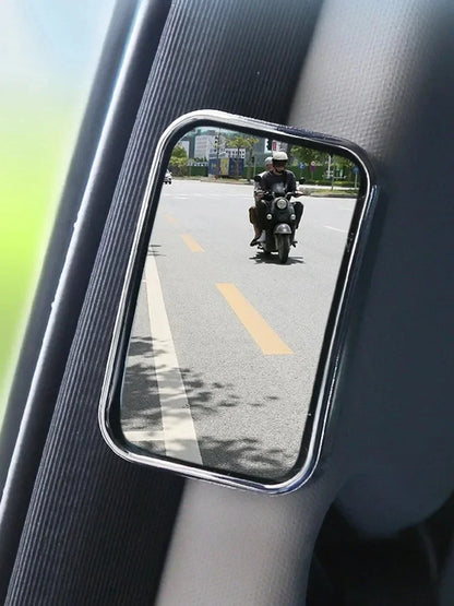 2Pcs Car Convex HD Mirror for Back Passenger Adjustable Self-Adhesive Blind Spot Rear View Mirror Wide Angle Rearview Mirror