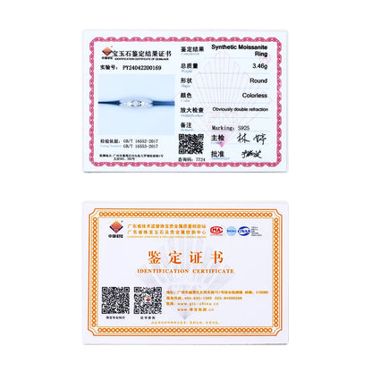 ATTAGEMS Luxury Round Cut 2.5mm Moissanite Ring for Women Man 925 Sliver Sparkling Fine Jewelr Engagement Wedding Party Gift New