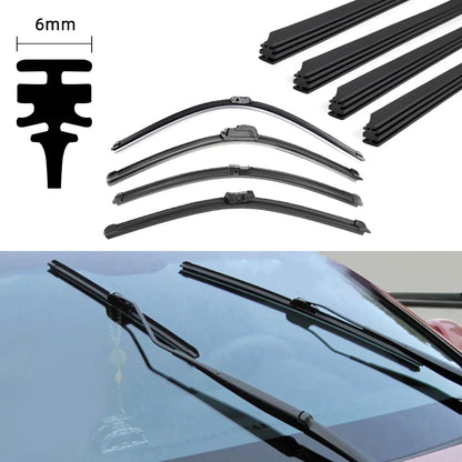 1pc Of Car Wiper Rubber Strip Can Be Cut Wiper Rubber Strip Replacement Parts 14"16"17"18" 19"20"21"22"24"26"28"30"32"Optional