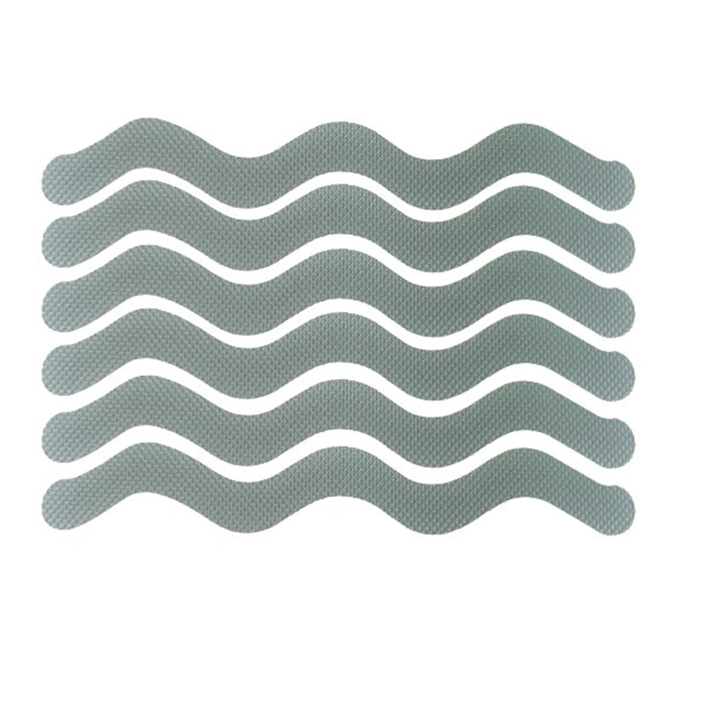 6Pcs S Shaped Anti Slip Strips Waterproof Safety Strips Shower Stickers Self-Adhesive Non Slip Tape For Bathtub Stairs Floor