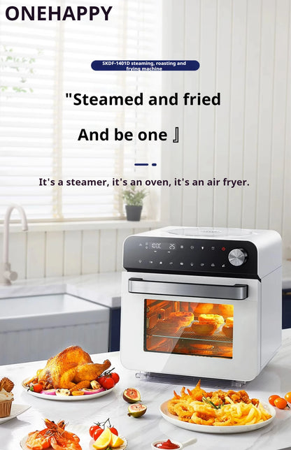 High-end smart air fryer, baking and frying dual-purpose, fully automatic and efficient touch-screen air steam oven for commerci