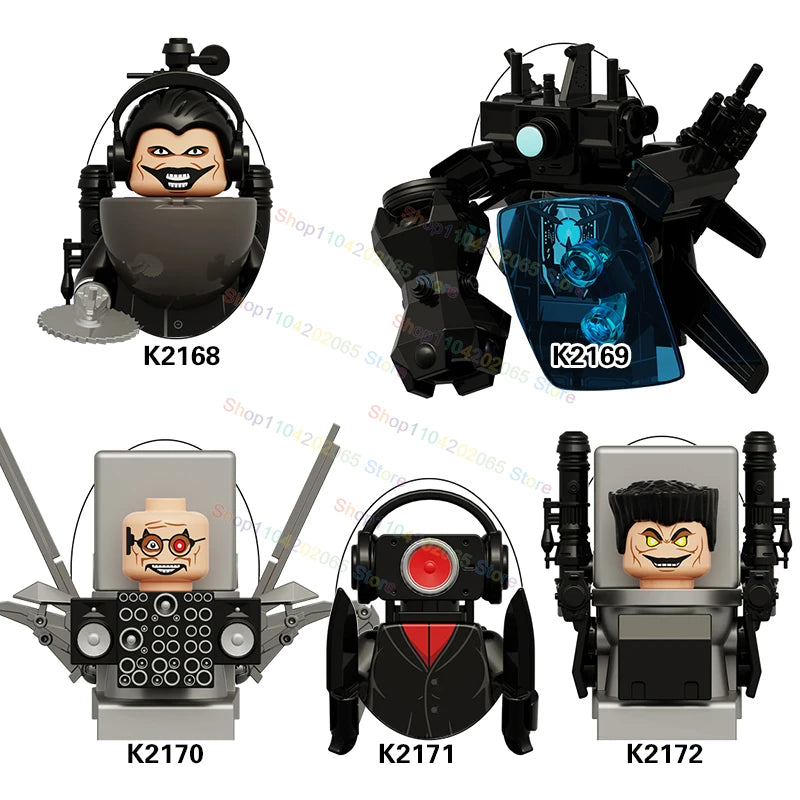 Hot Game Building Blocks Skibidi Toilet Accessories TV Monitor Cameraman Speakman Figures Toys KDL829 KDL826 KDL828