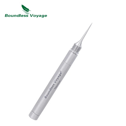 Boundless Voyage Portable Titanium Toothpicks Holder Ear Wax Removal Personal Care Tools Outdoor Multifunctional Tools Ti9008O