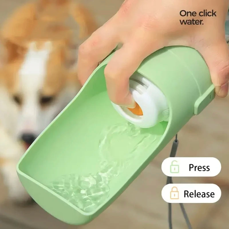 New Portable Pet Water Bottle with Food Container Foldable 2in1 Pet Travel Bowl Puppy Dog Cat Outdoor Drinking Food Feeder