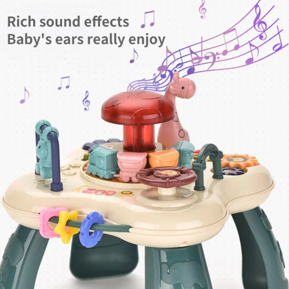 Baby Toys Desktop Multi-functional Stimulating Multi-functional Game Table With Music Game Table Interactive Music Creative Drum