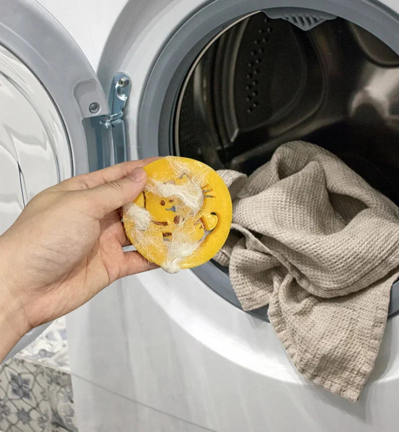 Cute Pet Hair Remover Laundry Washing Machine Catcher Reusable Pet Fur Lint Dog Hair Catchers Laundry Ball Bathroom Cleaning