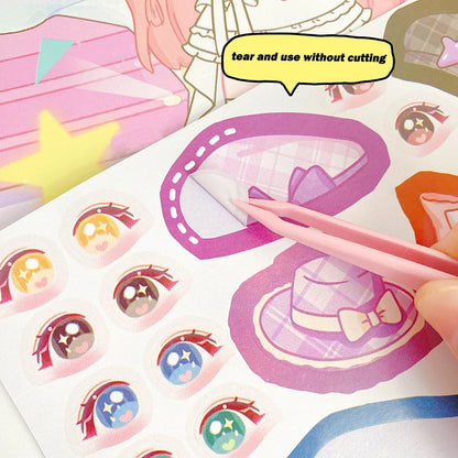 Educational Coloring Book DIY Painting Books with Stickers Girls Princess Dressing Up Drawing Set Art Supplies