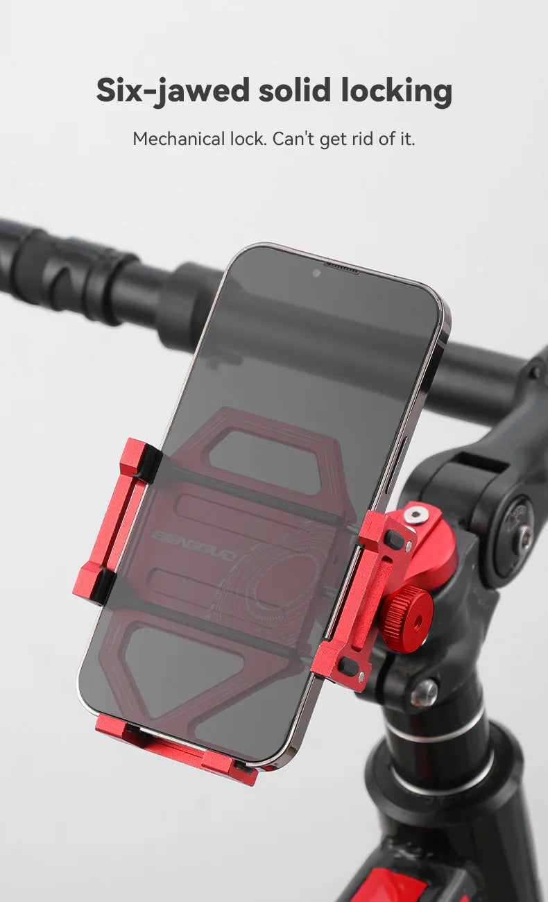 Bicycle Phone Holder Upright Aluminum Alloy Phone Holder Mountain Bike Phone Navigation Holder Phone Holder