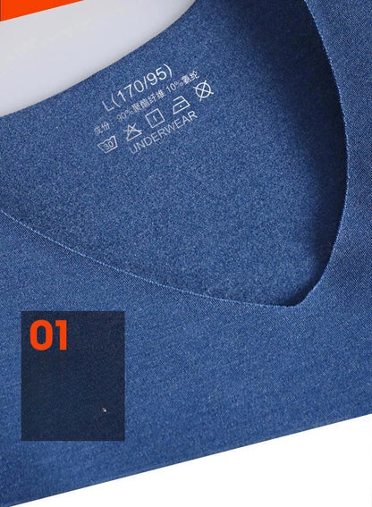Mens Underwear 37° Heating Fiber Plus Velvet Seamless Vest Men's Winter Slim Warm Bottoming Shirt Men's Speed Thermal Underwear