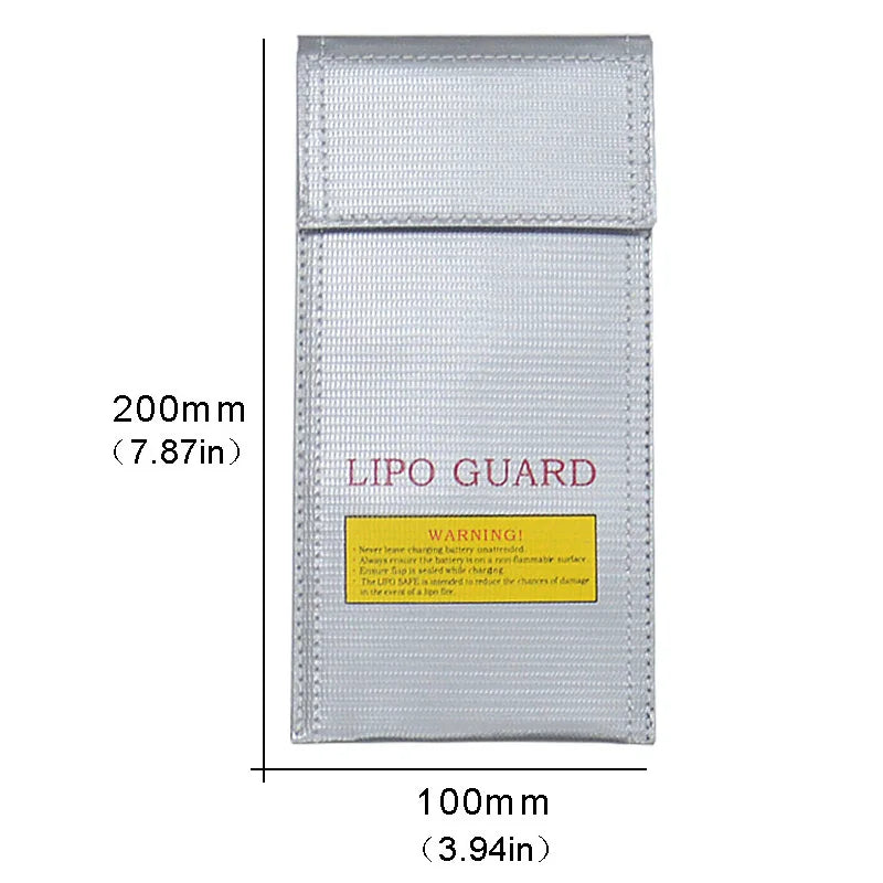 High Quality Fireproof & Waterproof Explosion-proof RC LiPo Battery Safety Bag Safe Guard Charge Sack 90*64*50MM