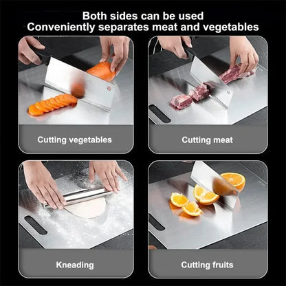 Kitchen Cutting Board Made of Stainless Steel with Durable,non Slip and Hygienic Surface Suitable for Preparing Meat Fruit Dough