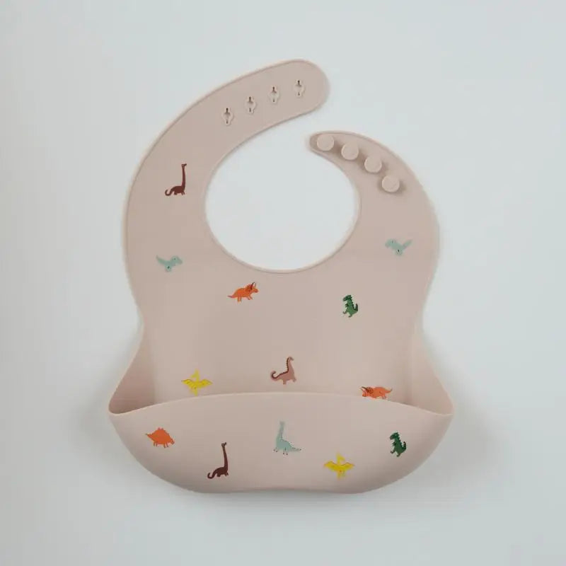 Baby silicone bib, bear bib, baby eating, children's complementary food, saliva bib, waterproof saliva towel