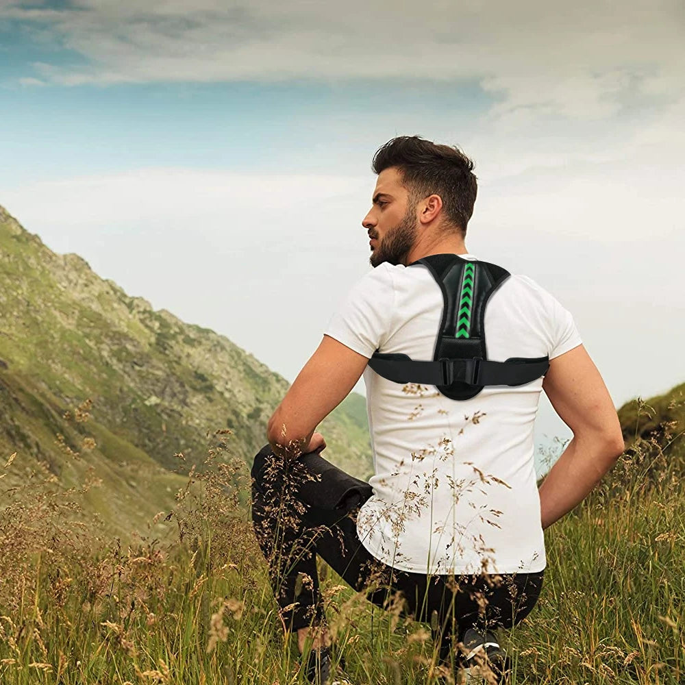Adjustable Posture Corrector Upper Back Brace Neck Shoulder Brace Back Support Pain Relief Belt Women Men Spine Straightener