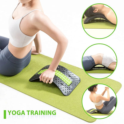 Back Stretcher,6thGeneration Upgraded Back Massager,Back Cracker for Lower Back Pain Relief Lumbar Support,with Magnetic Massage