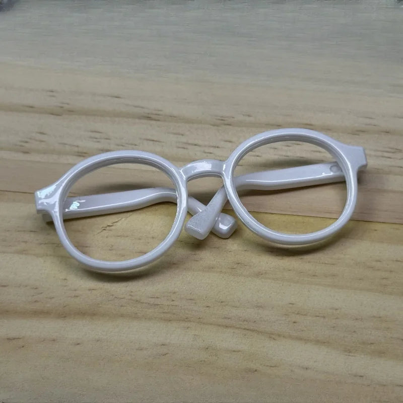 LABUBU 17cm Doll 6.5cm Transparent Glasses Stylish Sunglasses for 1/8 -1/4 BJD Doll Accessories