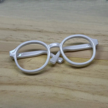 LABUBU 17cm Doll 6.5cm Transparent Glasses Stylish Sunglasses for 1/8 -1/4 BJD Doll Accessories