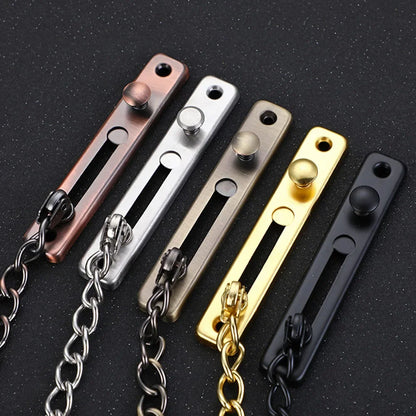 Door Chain with Lock Door Lock Bolt Chain Kids Safety Security Home Latch Buckle Guard Lock Anti-Theft Hotel Hardware Accessorie
