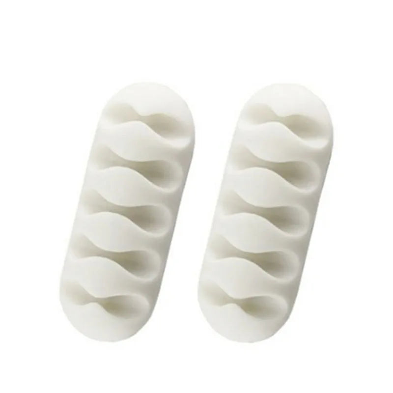 Cable Clips Cord Organizers Holder Adhesive Silicone Desk Winder Cable Holder Desktop Wire Wrapped Office Accessories gift