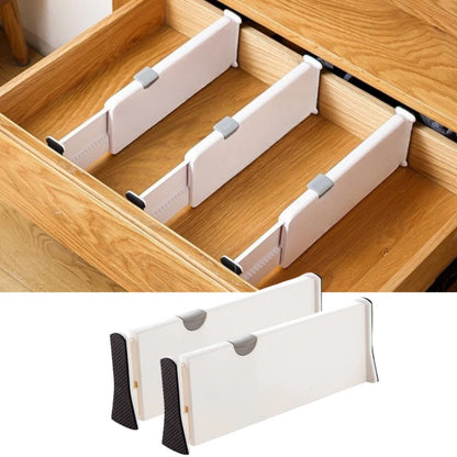 T Drawer Divider Adjustable Home Organization Dividers White Plastic Partition Holder Creative Retractable Drawer Dividers