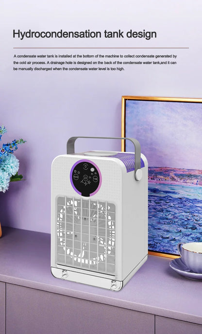 Home desktop air conditioning fan dormitory USB mini electric fan refrigeration air conditioning office small mobile air cooler