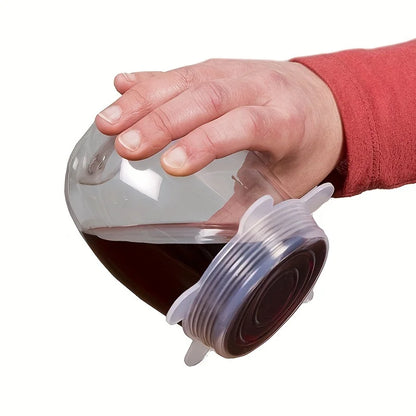 Silicone Cover Stretch Lids Reusable Durable For Fresh Food Leftovers Keep Food Fresh Washable Cookware Bowl Microwave Cover