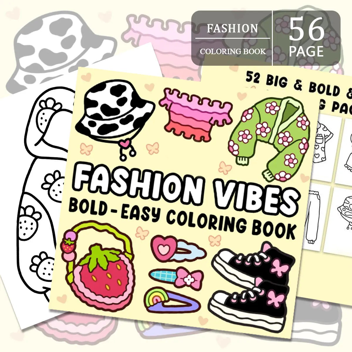 Educational Stress-Relief Coloring Book: Suitable for teenagers to inspire creativity, and a coloring book about daily items.