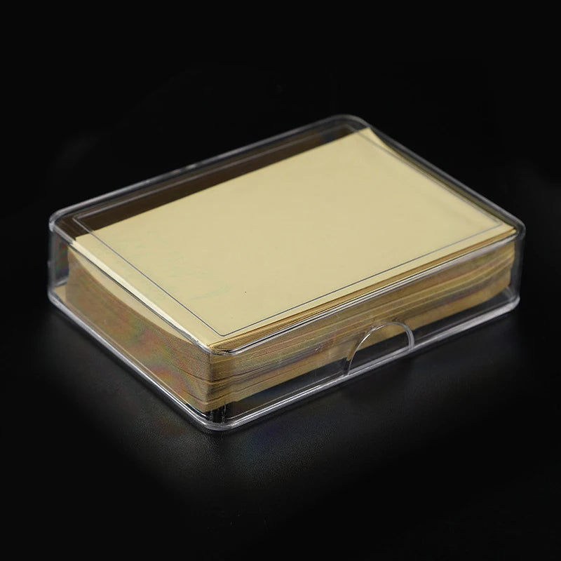 1PC Empty Storage Box For Game Card Transparent Playing Card Box Trading Card Case Card Storage Box Card Organizer Card Case