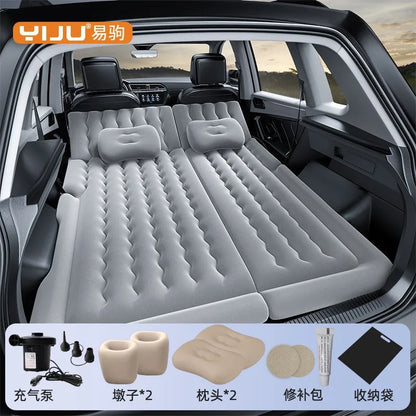 Airbed Household Outdoor Single Double Air Bed Thickened Folding Inflatable Convenient Mattress Sleep Rest for Car SUV Travel