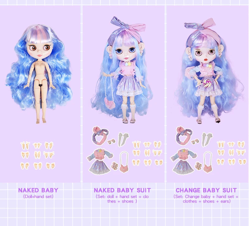 ICY DBS Blyth doll Joint Body 30CM BJD  Clothes Shoes Hand Set Fashion Dolls girl gift