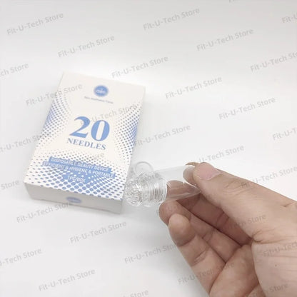 Hydra Roller 20pins Micro Titanium Needle Tips Derma Roller Skin Care Anti Aging Whitening Bottle Roller Reusable