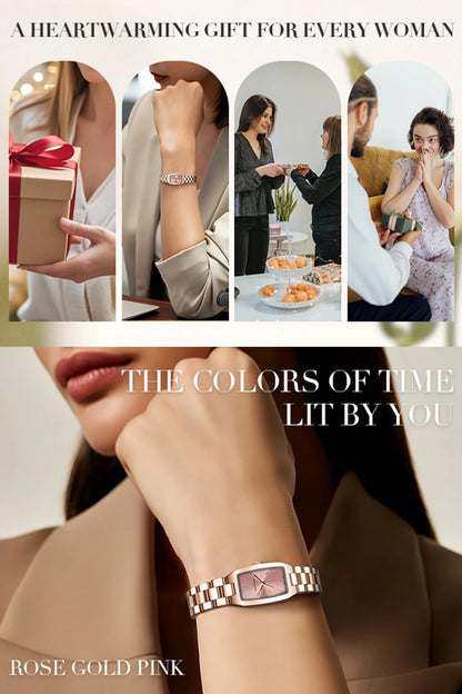 SAPPHERO Women's Quartz Watch Elegant Rose Gold Watch Waterproof 30M Watch Slim Ultra-Thin Watch Premium Gift Box Set Watch