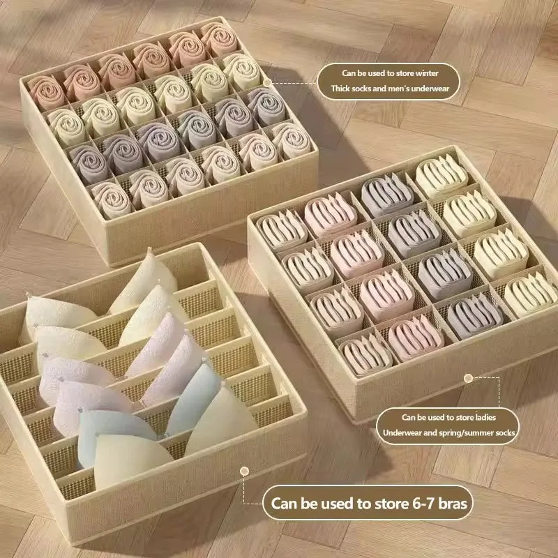 Cabinet Underwear Organizer Drawer Clothes Organizer Boxes Closet Organizer for Underwear Bra Socks Underpants Storage Organizer