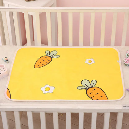 Baby Diaper Reusable  Waterproof  Cotton Changing Pad Cover Baby Diaper Mattress Newborn Print Changing Mat Floor Play Mats 0-3Y