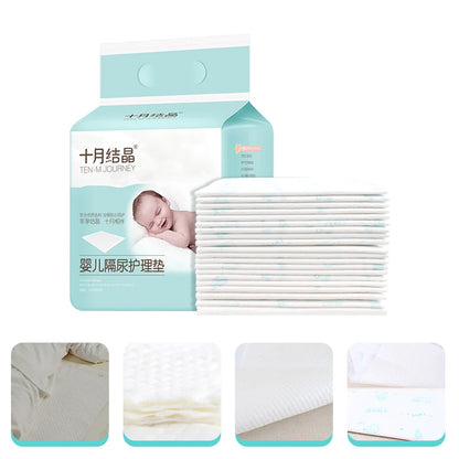 20 Pcs Disposable Changing Pad Liners Absorbent Waterproof Diaper Pads Non Woven Fabric Baby Diaper Changes Comfortable Changing