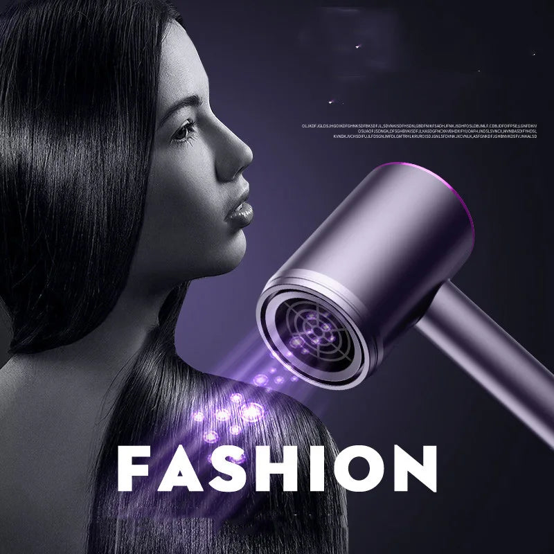 Home portable high power blue hair dryer 1200W professional hair dryer Strong wind salon negative ion hair dryer