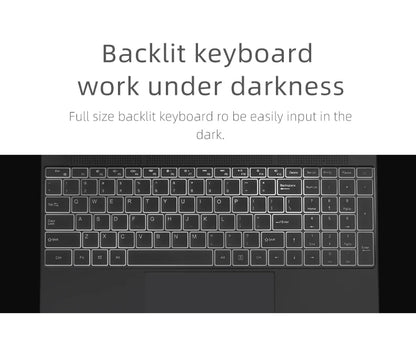 CARBAYTA Laptop 15.6 Inch IPS Screen 16GB RAM Intel Celeron N5095 Business Netbook Windows 10 11 Pro Gaming Office Notebook Pc