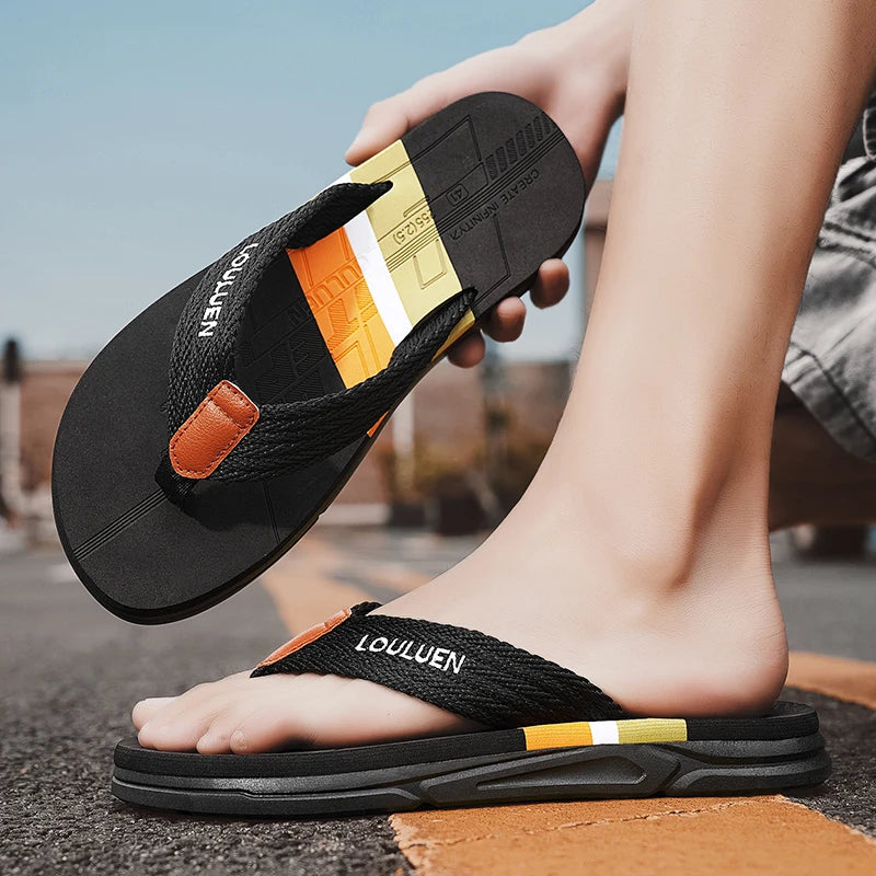 Flip-Flops Men's 2025 New Summer Non-Slip Flip-Flops for Outer Wear Beach Sandals