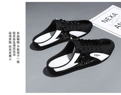 Half Slipper for Men Classic Summer Casual Shoes Men's Flat Shoe Slippers Concise Men Sneakers