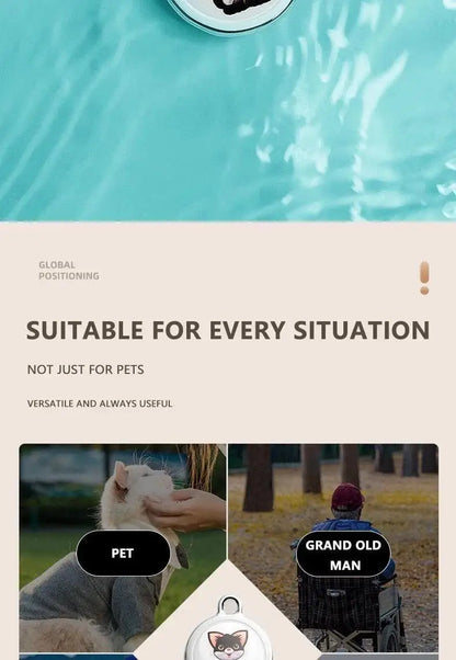 Pet GPS Tracker Bluetooth Anti-Lost Smart Wearable Waterproof Locator Real-time Tracking Dog Cat Collar SmartLocator Accessories