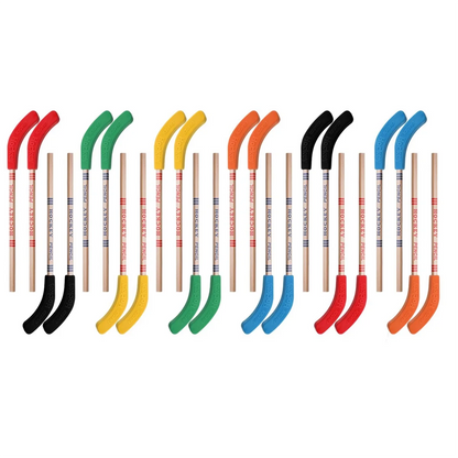 24Pcs Hockey Pencils and Erasers -Hockey Stick Sports Theme Party Supplies, Fun Cool Pencils for Hockey Fans, Students