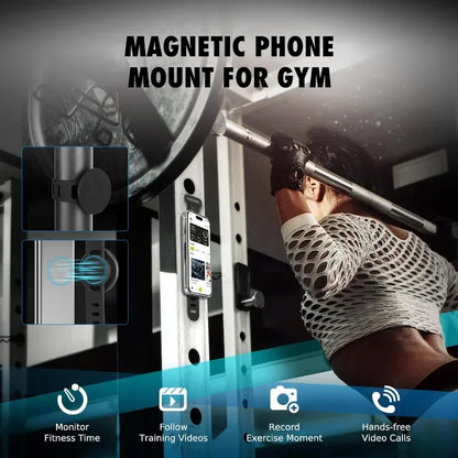 Double Sided Magnetic Phone Mount for Wrist Secure Hands Free Bracket Running Jogging Gym Fitness Driving Car Live Video Vlog