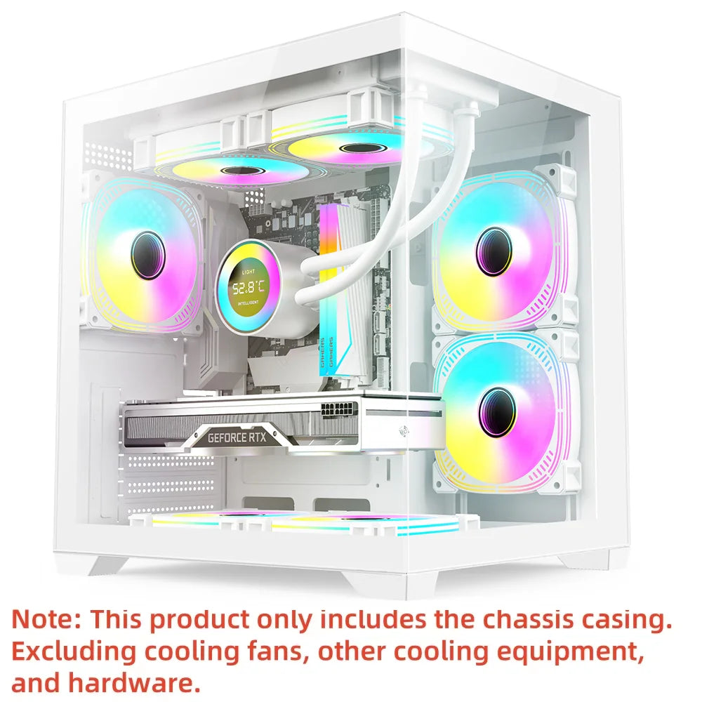 MANMU Hot Selling Gaming Computer MATX Cases pc Tempered Glass Case pc Computer Gaming Matx Computer Case