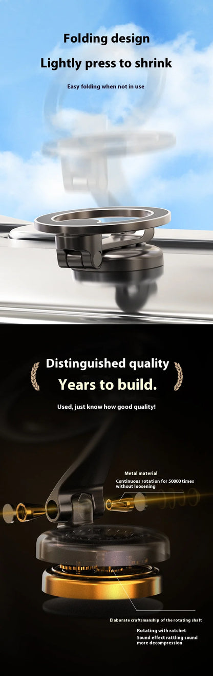 Magnetic Car Phone Mount Holder Multi-Functional Floating Screen Foldable Stand Vehicles Universal Phone Holder Safe Driving