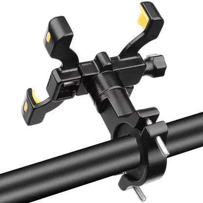 Bicycle Mountain Bike Four Claw Mobile Phone Stand Outdoor Sports Aluminum Alloy Mobile Phone Stand Cycling Mobile Phone Stand