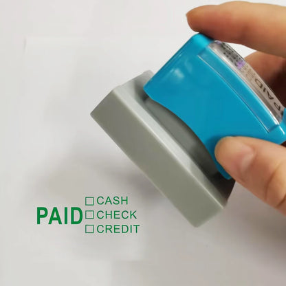 1pc Paid (cash Check Credit)stamp Payment Options: Cash Check Credit Card