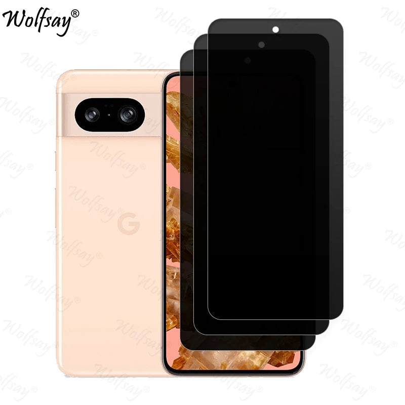 Anti-Spy Tempered Glass For Google Pixel 8 Privacy Screen Protector Google Pixel 8A 8 9 Pro XL Glass For Google Pixel 8 Glass
